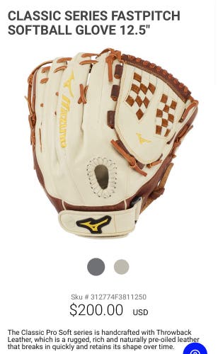 Mizuno Classic Fastpitch Softball Glove