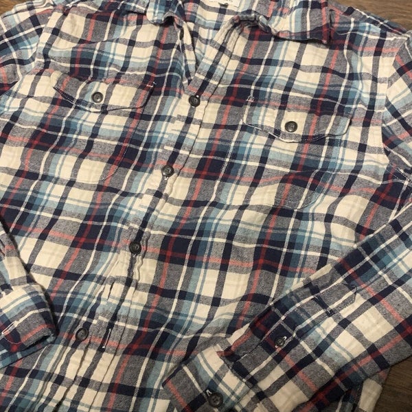 Sonoma Lifestyle Mens Modern Fit Long Sleeve Plaid Button Up Flannel Shirt Sz Lg