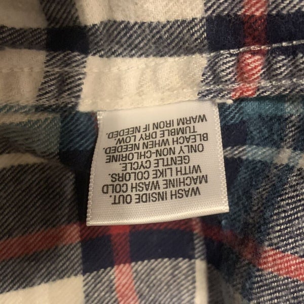 Sonoma Lifestyle Mens Modern Fit Long Sleeve Plaid Button Up Flannel Shirt Sz Lg