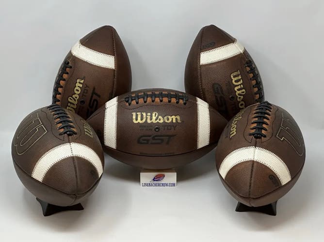 Wilson GST TDY Youth GAME PREPPED Leather Football - NEW