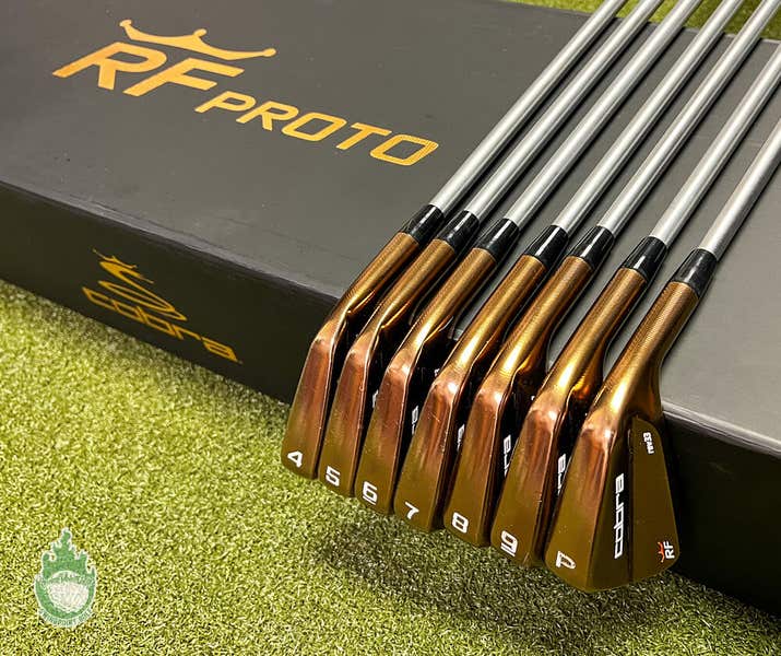 Cobra King RF Forged rev33 Copper Irons 4-PW C-Taper 120 Stiff