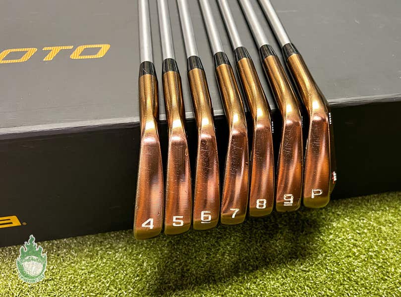 Cobra King RF Forged rev33 Copper Irons 4-PW C-Taper 120 Stiff