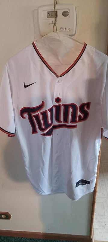 NWOT Minnesota Twins Jersey Adult Large White Nike MLB Baseball Button Up  Mens