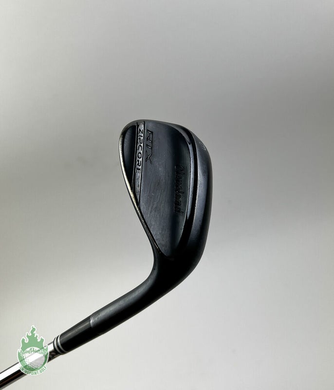Used RH Cleveland RTX ZipCore Mid Wedge Black 56*-10 KBS 130 Stiff Steel Golf