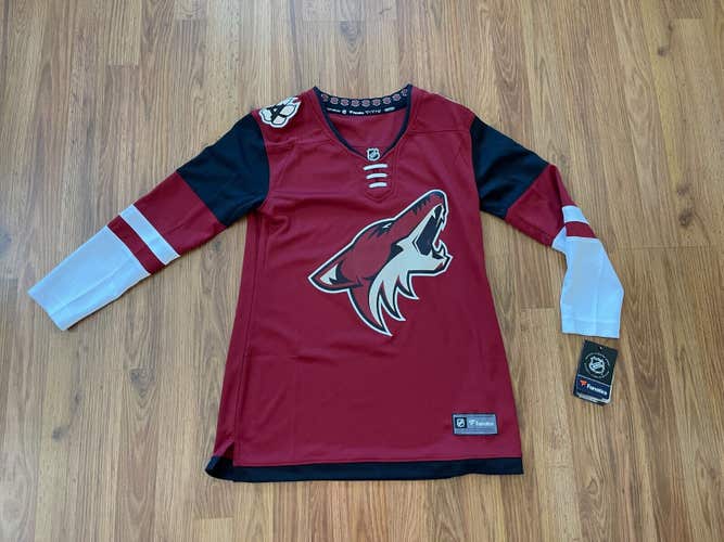 Arizona Coyotes NHL HOCKEY HOME RED DESIGN Women's Cut Size Small Hockey Jersey