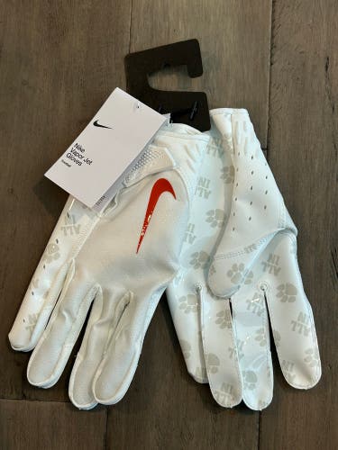 4XL Nike Vapor Jet Clemson Tigers Football  Gloves Team Issued XXXL Brand New