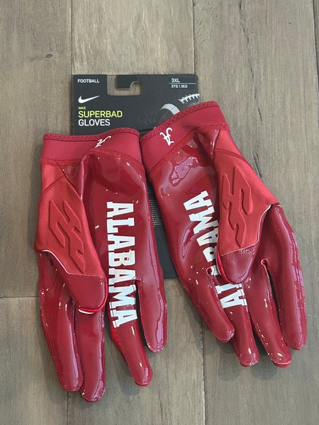 NIKE Superbad Receiver Red White Football Gloves NEW Mens Sz 4XL XXXXL