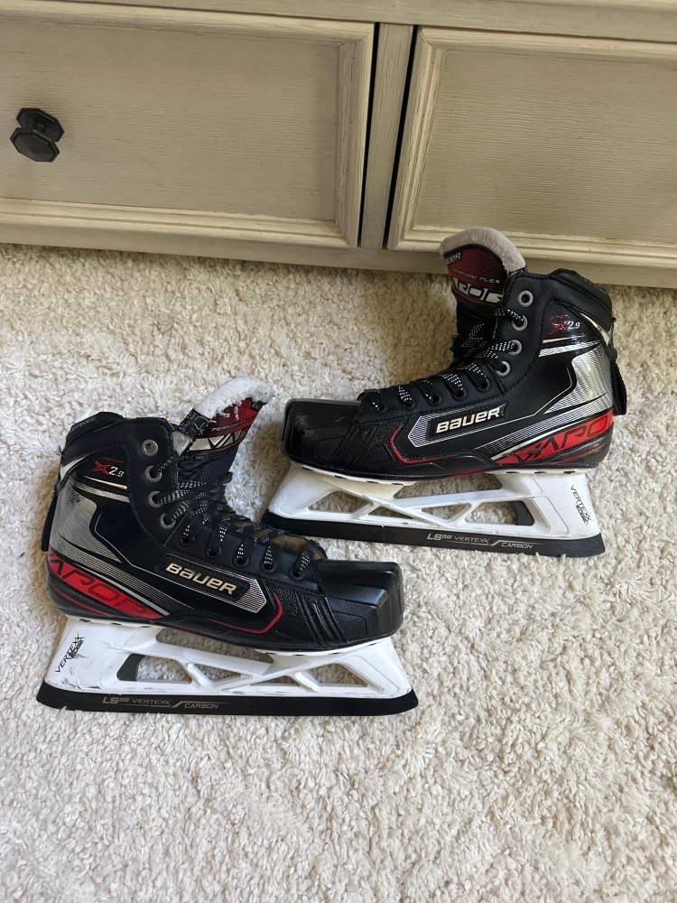 Used Bauer   Size 7.5 Vapor X2.9 Hockey Goalie Skates
