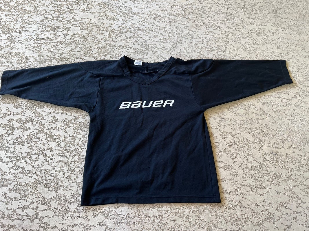 Bauer Off Ice Practice Hockey Jersey Adult XL Green #4 VINTAGE 80's RN  91748