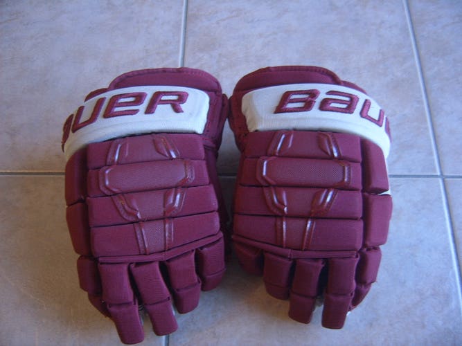Boston College Eagles Bauer Nexus 2N Gloves 12" Red/Beige