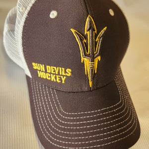 Arizona State Hockey Used (Zephyr) Black Men's Adjustable Hat
