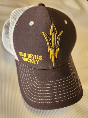 Arizona State Hockey Used (Zephyr) Black Men's Adjustable Hat