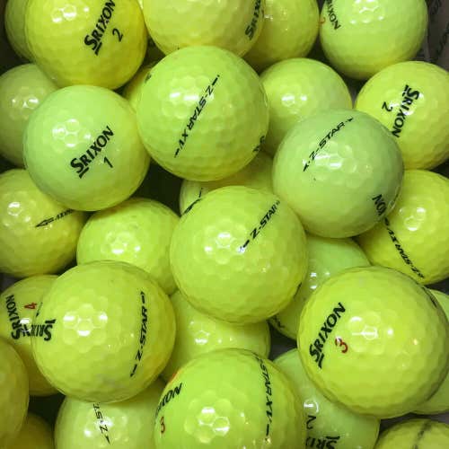 Yellow Srixon Z-Star        12 Premium AAA Used Golf Balls   X & V