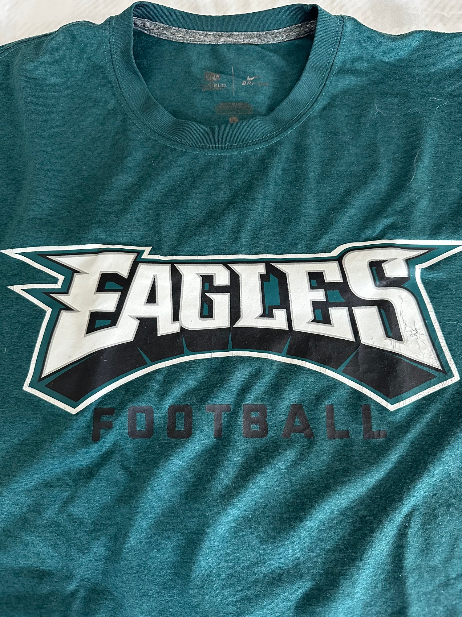 Men's Nike Midnight Green Philadelphia Eagles Team Wordmark T-Shirt