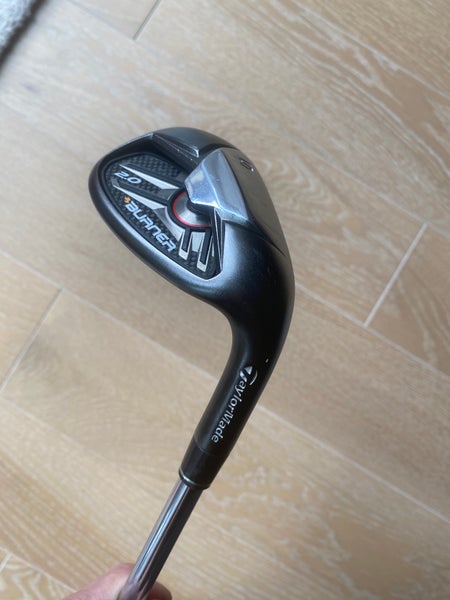 Men's Used SW Sand Wedge Right Handed TaylorMade Burner 2.0 Stiff Flex Steel Shaft