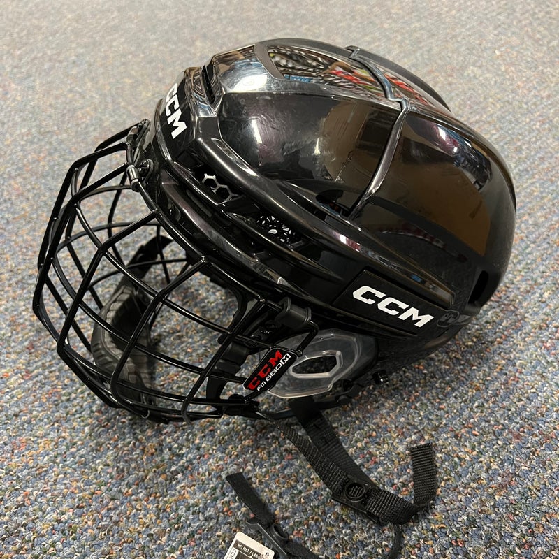 CCM Tacks 720 helmet combo black medium