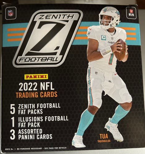 2022 Zenith Football Value Fat Packs x4 Packs Plus