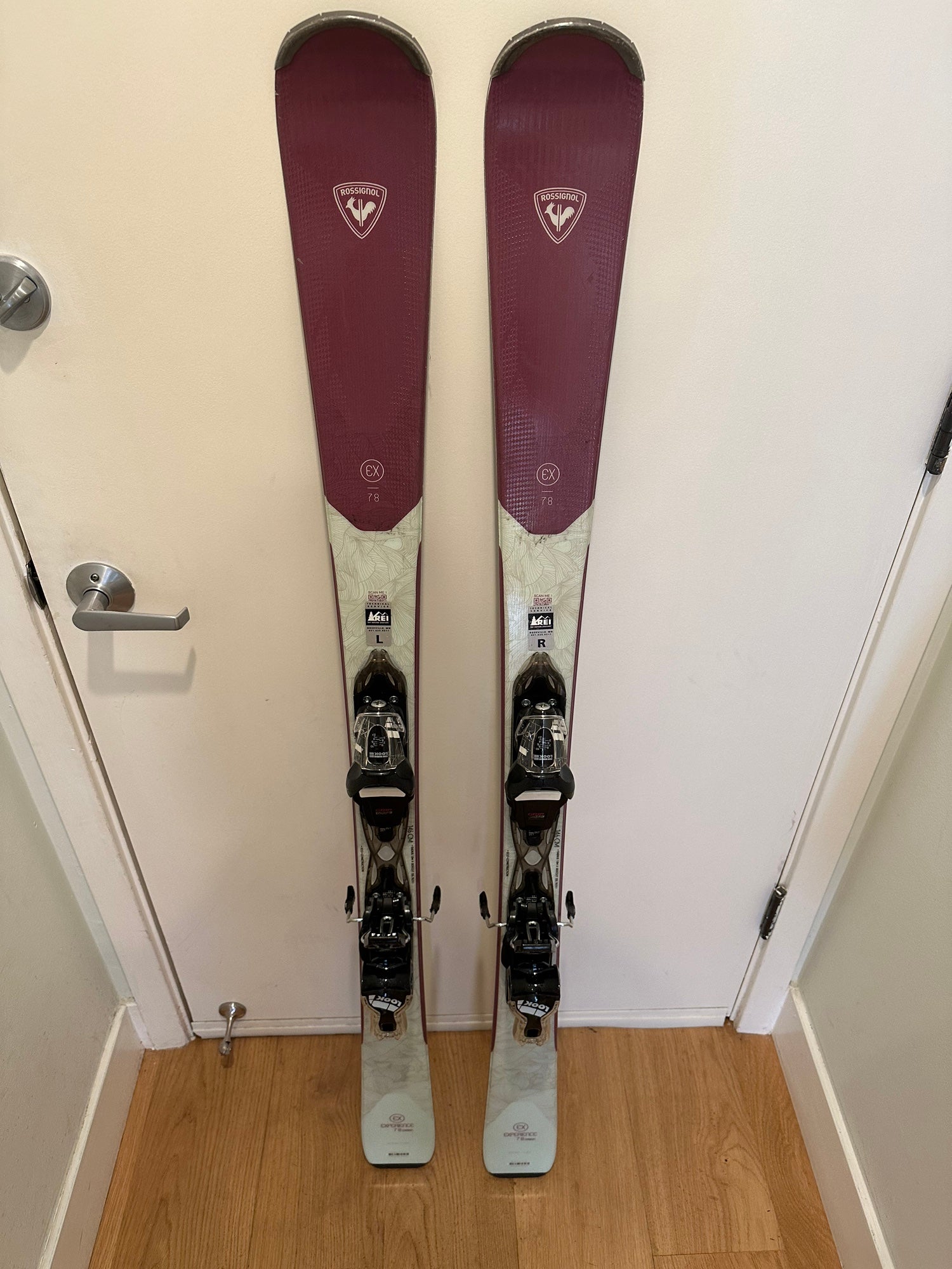 New Rossignol React 2 Skis + Xpress 10 Gw Bindings 162cm