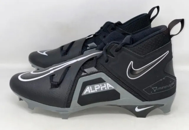 Size 13 Wide Men's Nike Alpha Menace Pro 3 Football Cleats  FJ6843-001 Black
