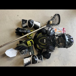 On hold lacrosse gear