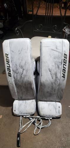 Used 34" Bauer Supreme S190 Goalie Leg Pads