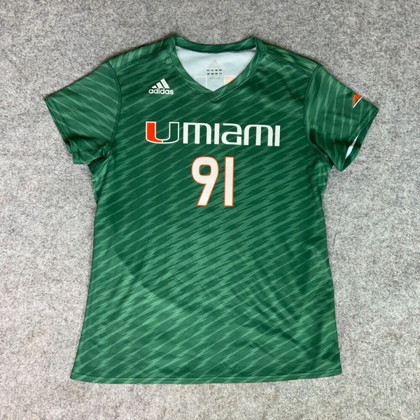 Miami Hurricanes NCAA Adidas Authentic Sewn Baseball Jersey