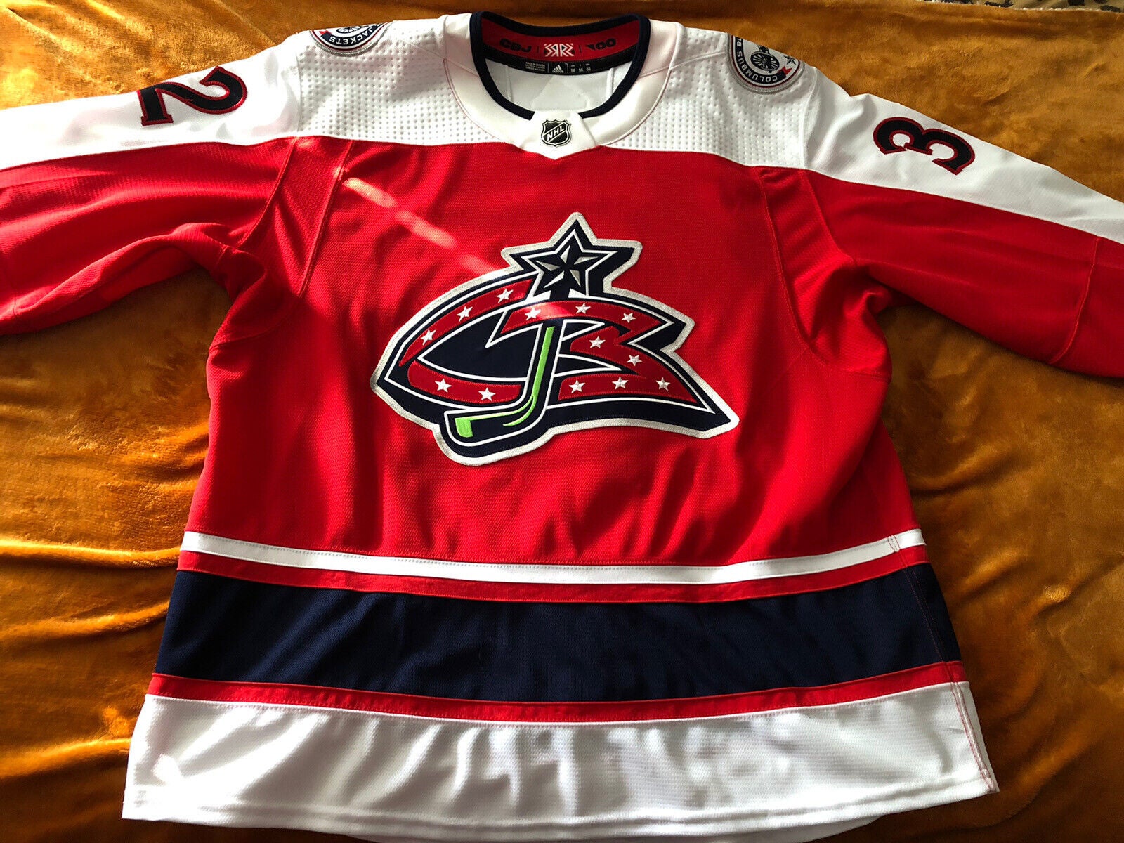 Columbus Blue Jackets Jersey Vintage CCM Made in Canada NHL Hockey Jersey