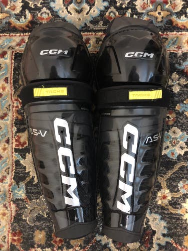 CCM Tacks AS-V Shin Pads Size 15”