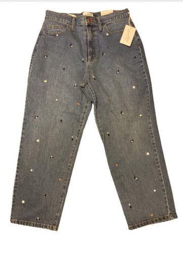 NWT Universal Thread Women's Vintage Straight Jeans Size 10 Short 30" Waist