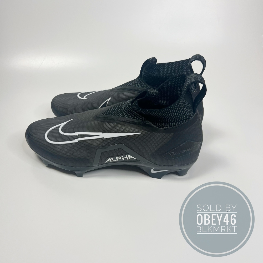 Nike Alpha Menace Elite 3 Flyknit Football Cleats Black