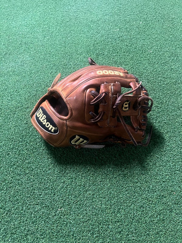 Wilson A2000 PF89 11.5 Pedroia fit Baseball Glove - Right Hand Throw -  Saddle Tan/Blonde - Temple's Sporting Goods