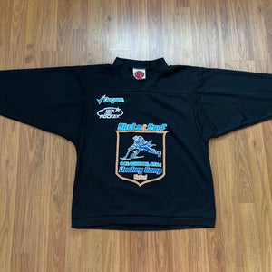 USA Hockey SKATE & SURF HOCKEY CAMP K1 Black Size Small Hockey Practice Jersey!