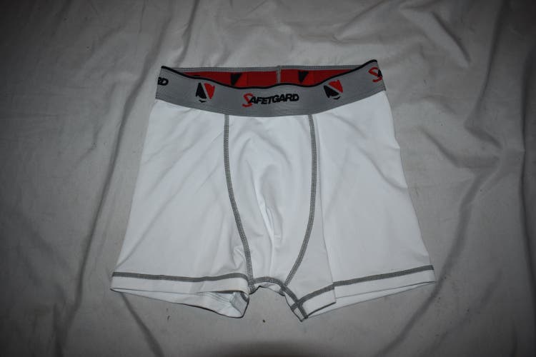 SafeTGard Compression Shorts, White, Adult Large (New/Open Box)