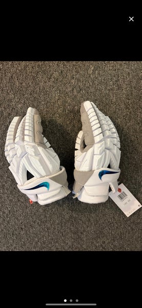 Nike Vapor Premier Lacrosse Gloves White / Large