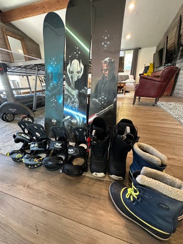 Burton Chopper Star Wars (3) Snowboards With Bindings, Boot, Sorrels