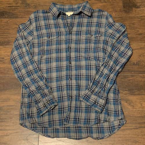 Sonoma Lifestyle Men Modern Fit Long Sleeve Plaid Button Up Flannel Shirt SzLg 2