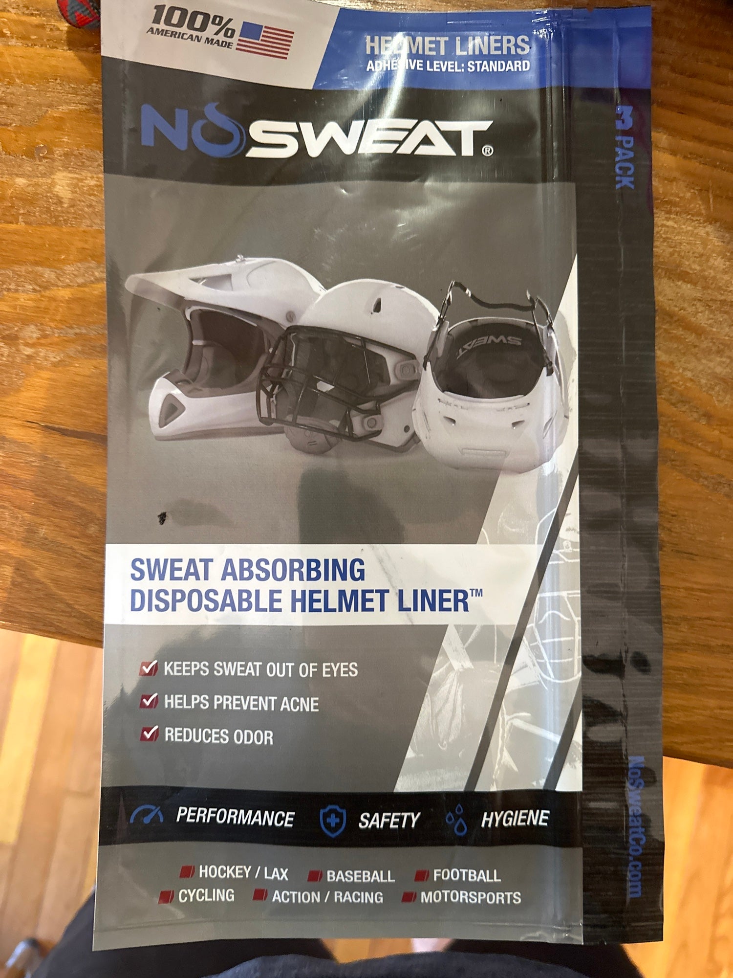 Football Helmet Sweat Liners – NoSweat