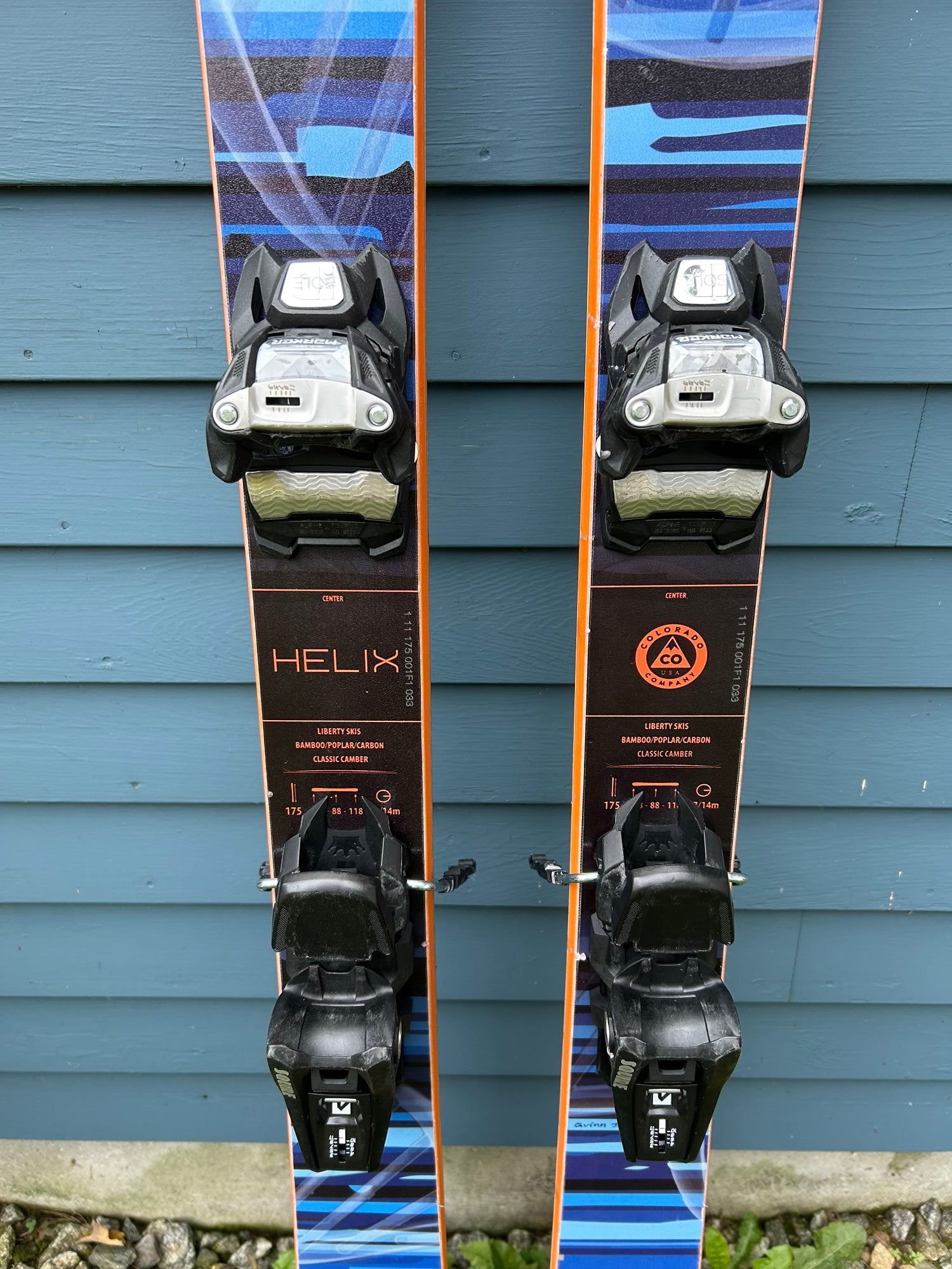 Liberty Helix, 175 Twin Tip Ski with a Marker Squire Binding