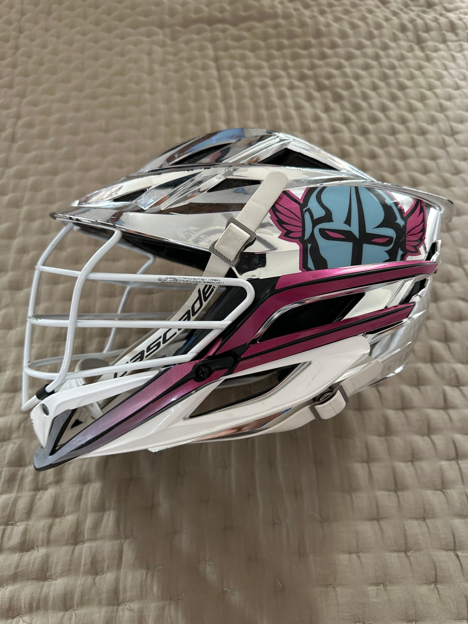 GAME WORN 2021 CANNONS GREY XRS HELMET