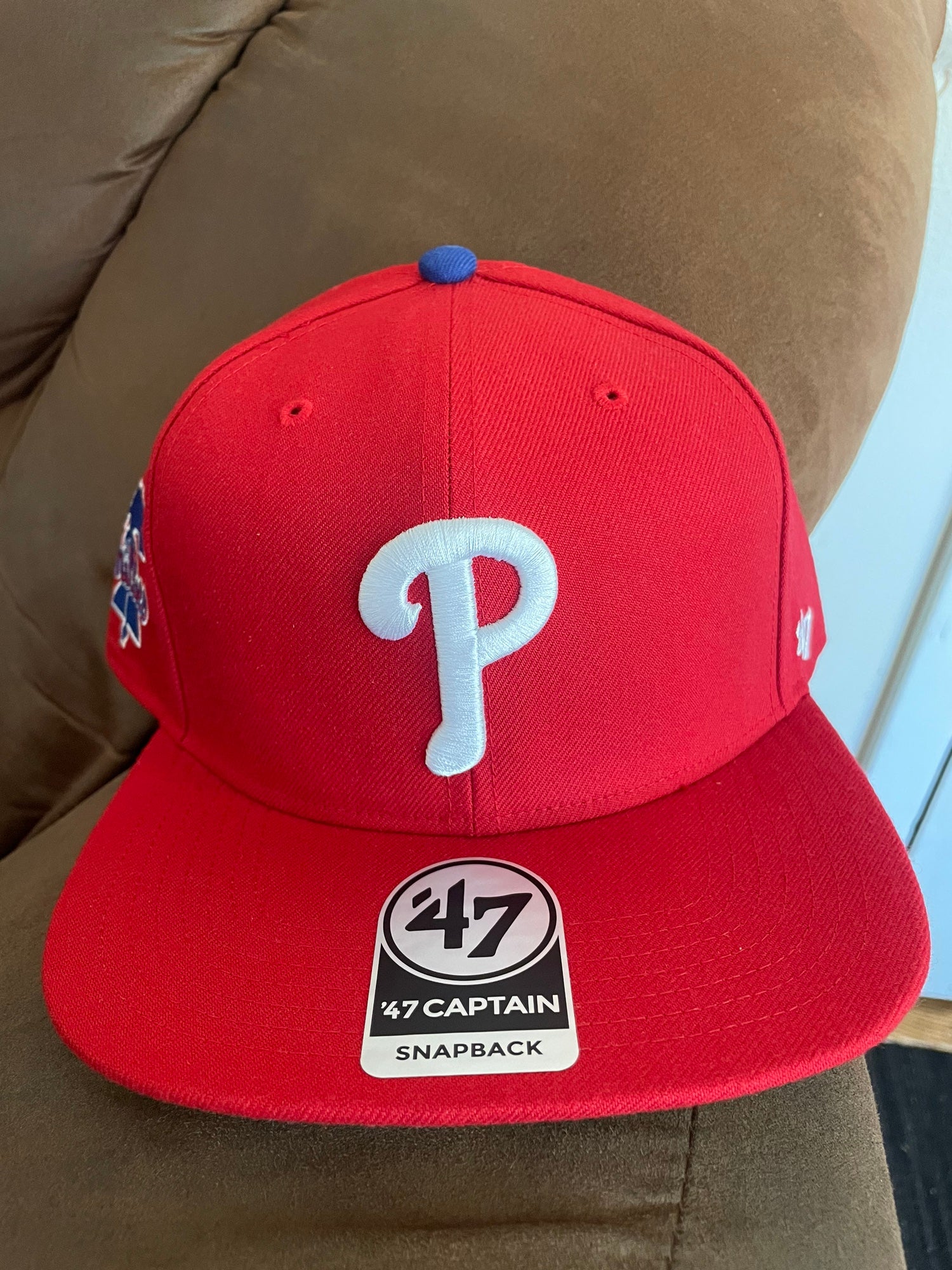 Philadelphia Phillies MLB 47 Brand Sure Shot Red Snapback Baseball Cap Hat