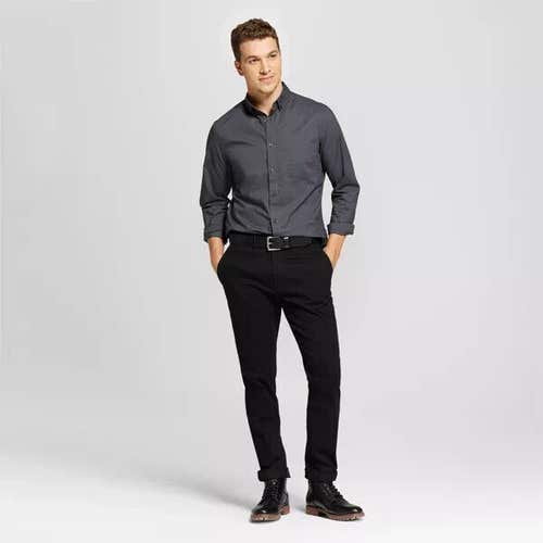 NWT Goodfellow and Co. Men's Slim Fit Chino Black Size 38x30