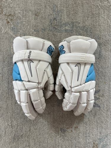 Game Worn UNC Nike Vapor Elite Lacrosse Gloves