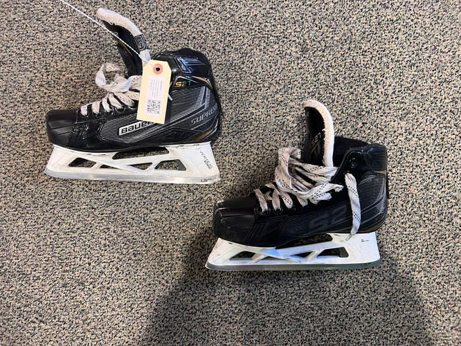 Junior Used Bauer Supreme S27 Hockey Goalie Skates D&R (Regular) 5.5