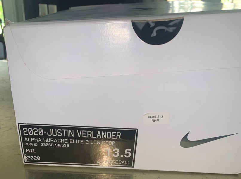 Nike Baseball Hurache Size 13.5 Houston Astros Justin Verlander