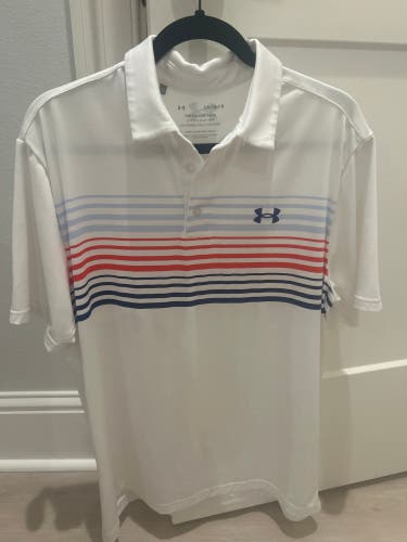 White Used Men's Under Armour Shirt