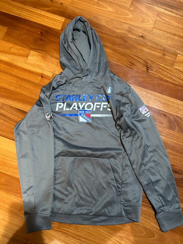 Dryden Hunt New York Rangers Team Player Issued Fanatics Authentic Pro Playoff Hoodie Large