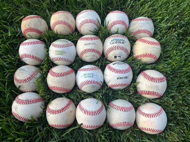 Used Leather Baseballs 20 Pack - Very Good Condition