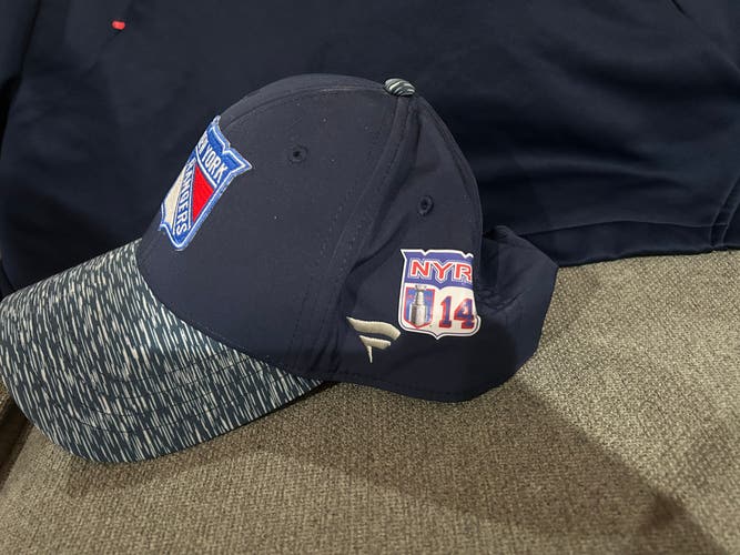 Tyler Motte 14 New York Rangers Fanatics Authentic Pro Locker Room HAT Player Team Issue