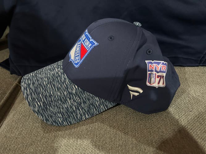 Niko Mikkola 77 New York Rangers Fanatics Authentic Pro Locker Room HAT Player Team Issue