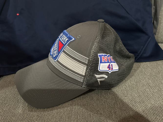 Jaroslav Halak 41 New York Rangers Fanatics Authentic Pro Locker Room HAT Player Team Issue